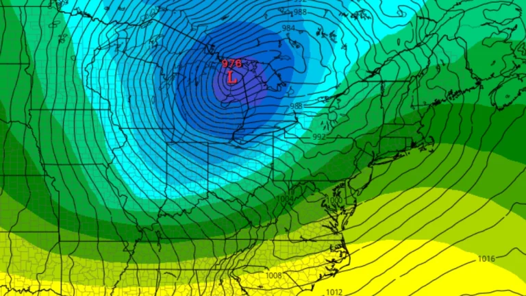 GFS 500 mb MSLP height anomaly Graphic for Winter Storm Ezra