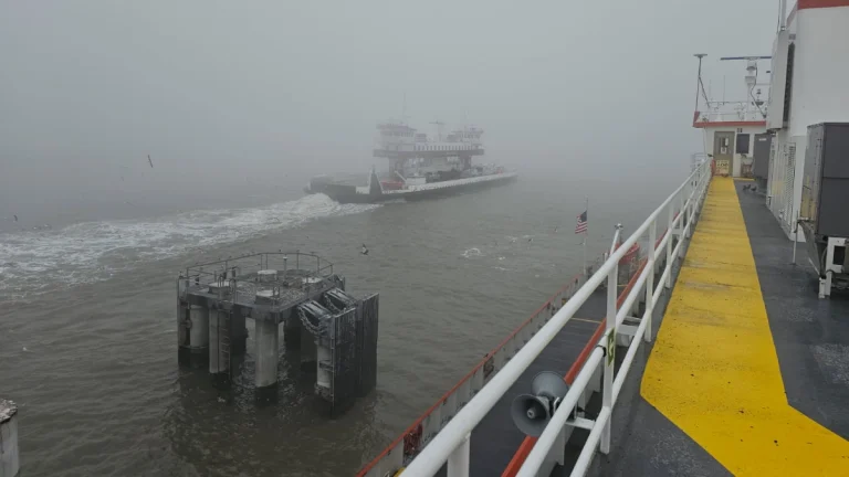 Heavy fog in Galveston, Texas on December 22, 2025. Credit TxDOT GalvestonFerry