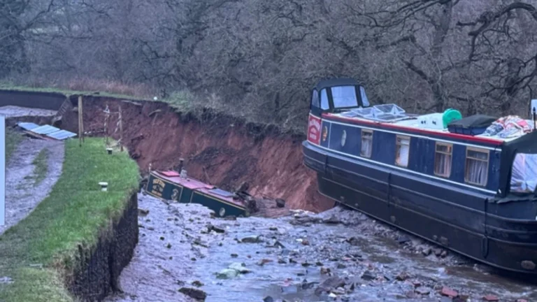 Sinkhole in Shropshire UK december 22 2025
