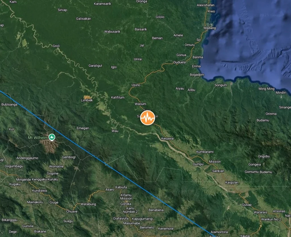 epicenter m6.5 earthquake papua new guinea december 22 2025 bg