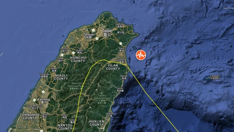 epicenter m6.6 earthquake yilan taiwan december 27 2025