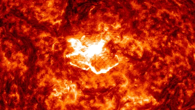 m8.1 solar flare on december 6 2025 sdo aia 304 f