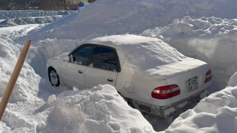 Car after being dug out of snow in Kamchatka on Car after being dug out of snow in Kamchatka on January 23, 2026January 23, 2026