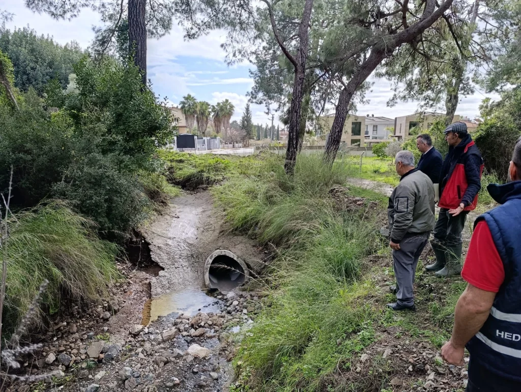 Flood damage in Kemer on January 28, 2026,