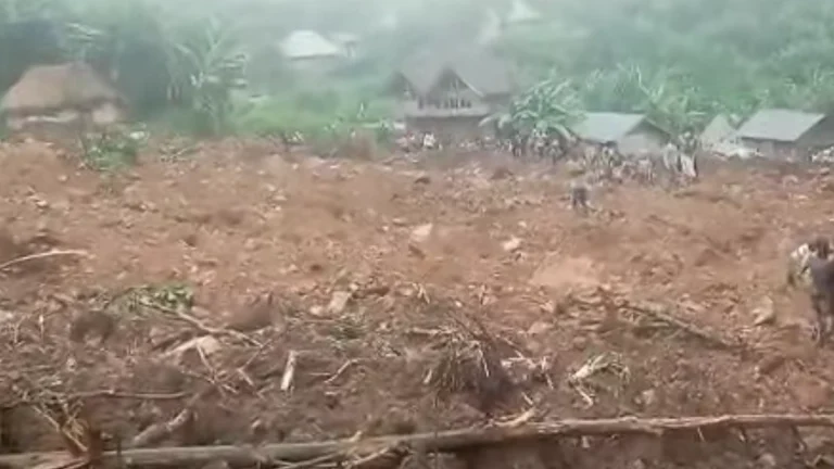 Landslide in n Burutsi, in the Banaulengo locality (Luberike group), within Walikale Territory, North Kivu, DR Congo