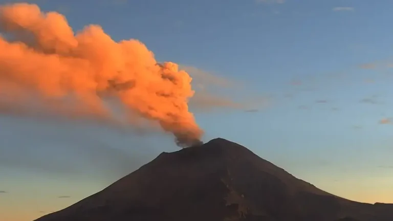 Popocatepetl volcano on December 17, 2024
