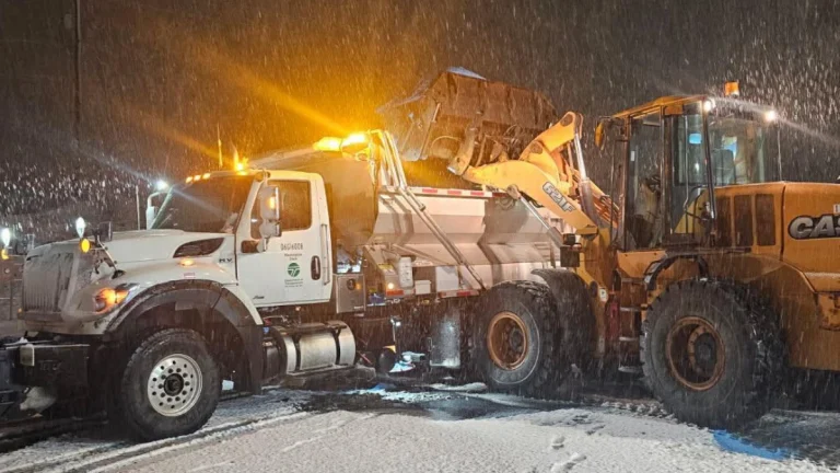 Winter storm triggers snowsquall warnings and multiple collisons prompting closures along the I-90, on January 7, 2026