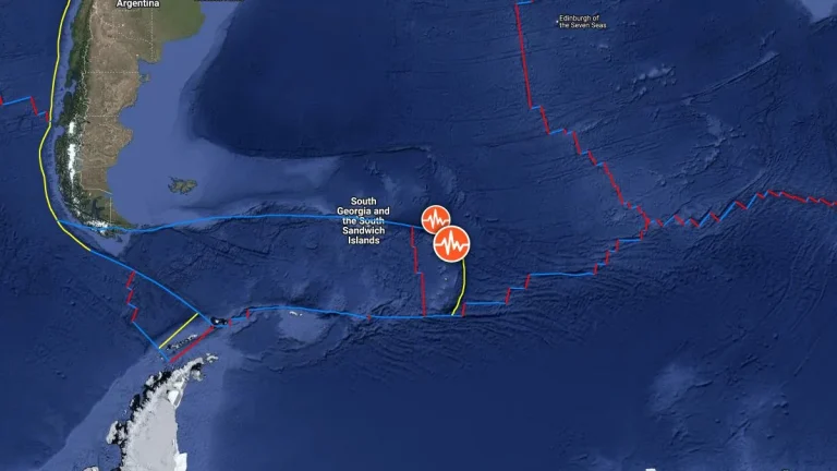 epicenter m6.0 earthquake south sandwich islands region january 29 2026