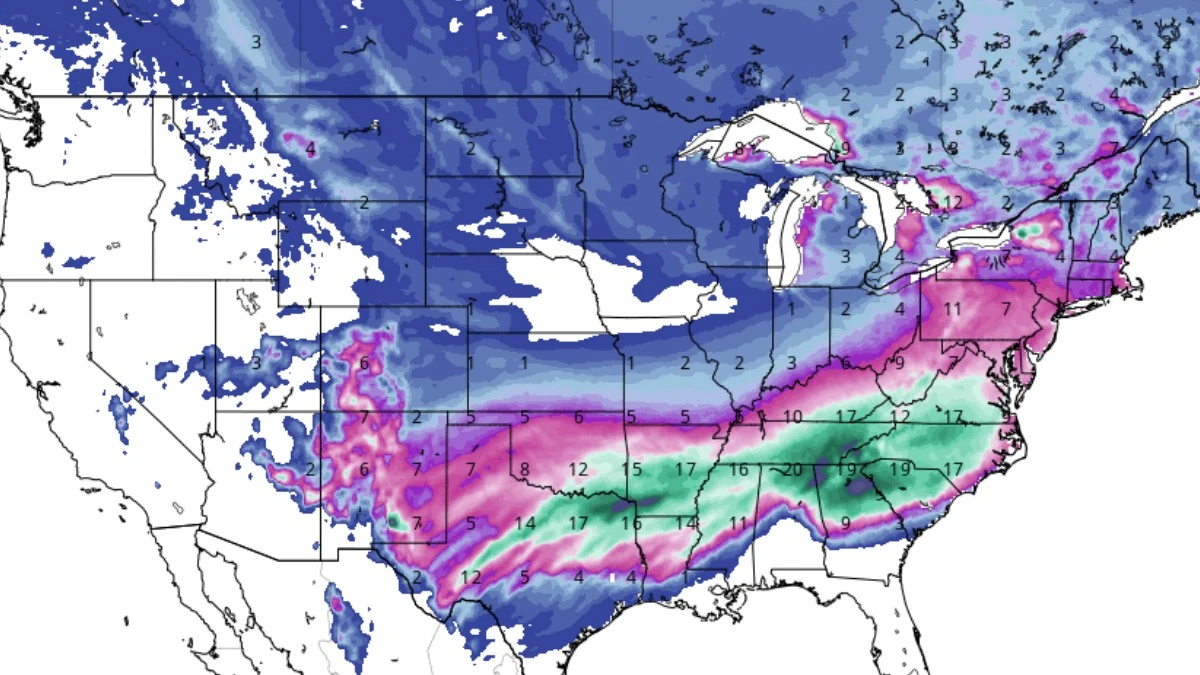 gfs total snowfall jan 21-28 2026 f