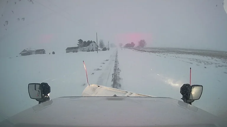 heavy snow cover in Ohio on January 25, 2026