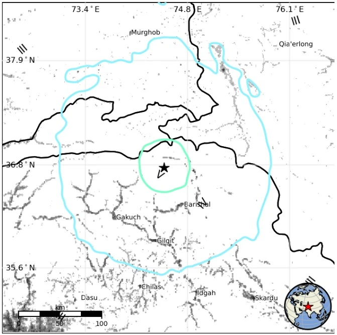 m5.9 earthquake barishal pakistan january 19 2026 usgs epe