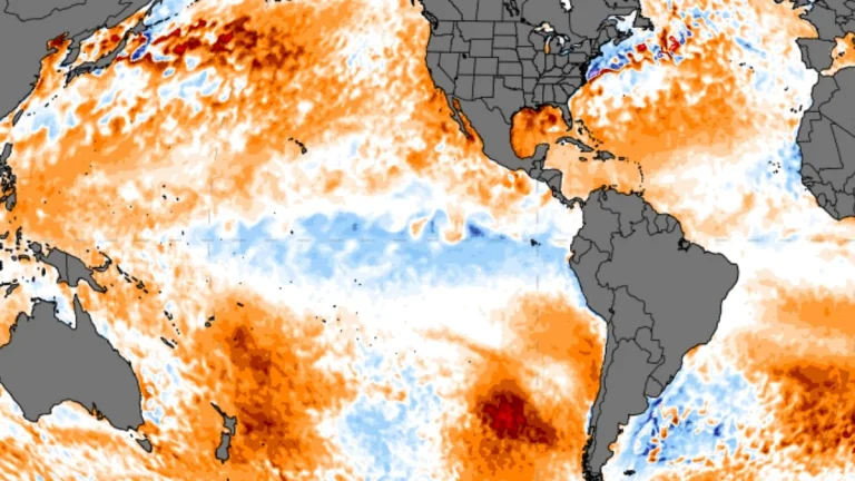 sst anomaly map january 9 2026