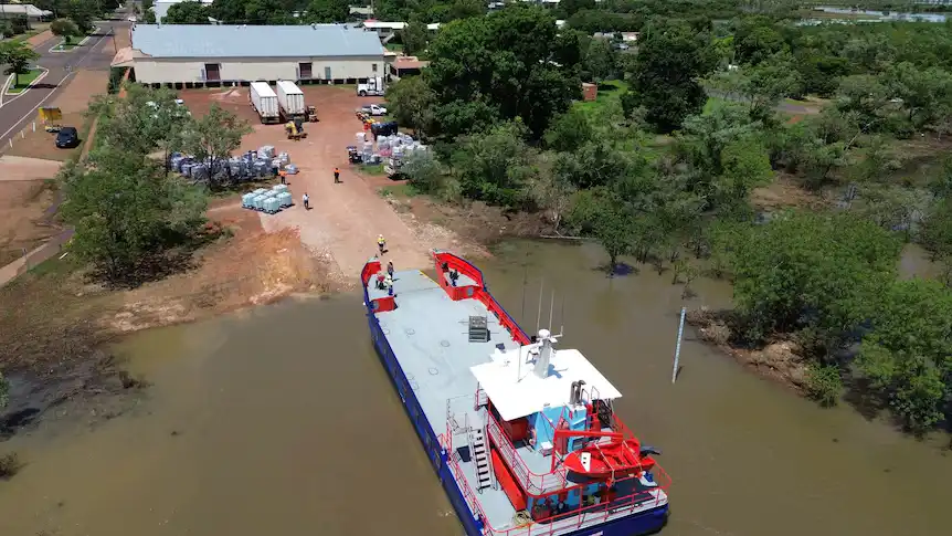 Carpentaria Shires mayor says essential supplies across the isolated gulf are not running low due to its barge system
