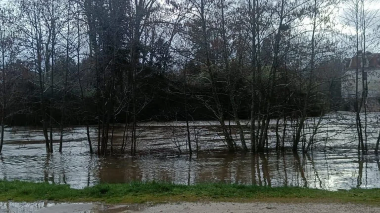 Flooding in Perigord, France due to storm Nils on February 12, 2026. Credit: Florence Joubert
