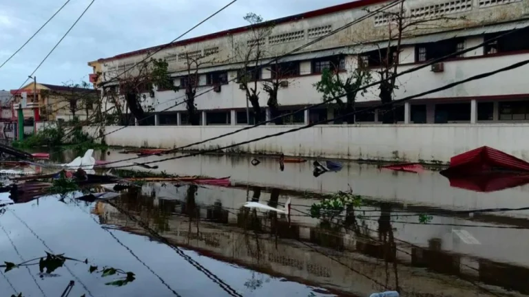 Flooding in Toamasina, Madagascar on February 11, 2026, after Tropical Cyclone Gezani landfall