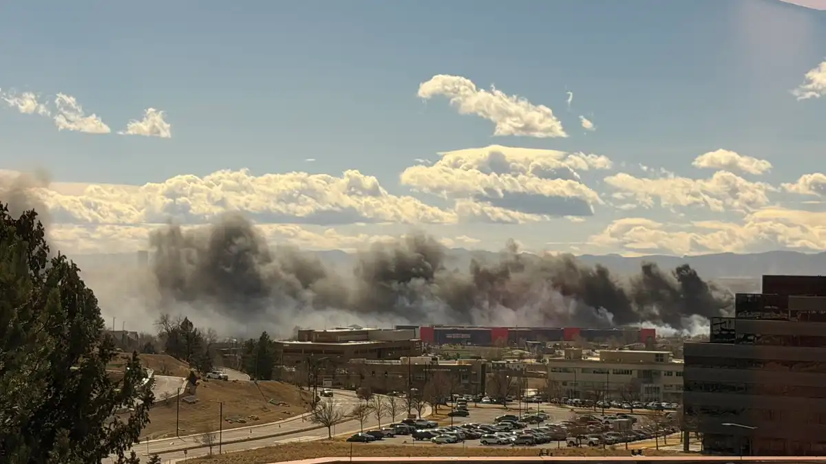 Grass fire in colorado