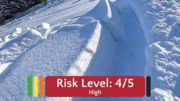 High avalanche danger in effect for Greater Lake Tahoe backcountry along California–Nevada border feb 2026