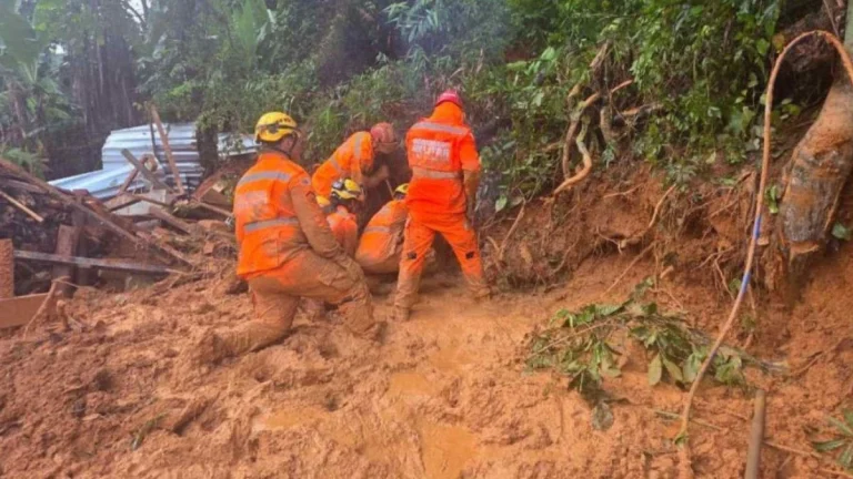 Landslide in Muriae, Zona da Mata region, Brazil on February 10, 2026