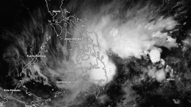 Satellite image of Tropical Storm Penha (Basayang) at 1120 UTC on February 5, 2026