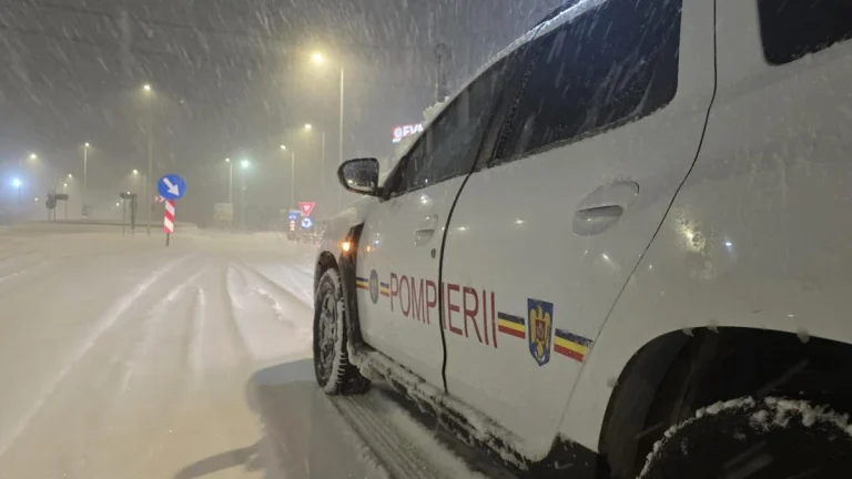 Severe snowstorm triggers 495 emergency interventions in Bucharest and Ilfov County, Romania february 18 2026