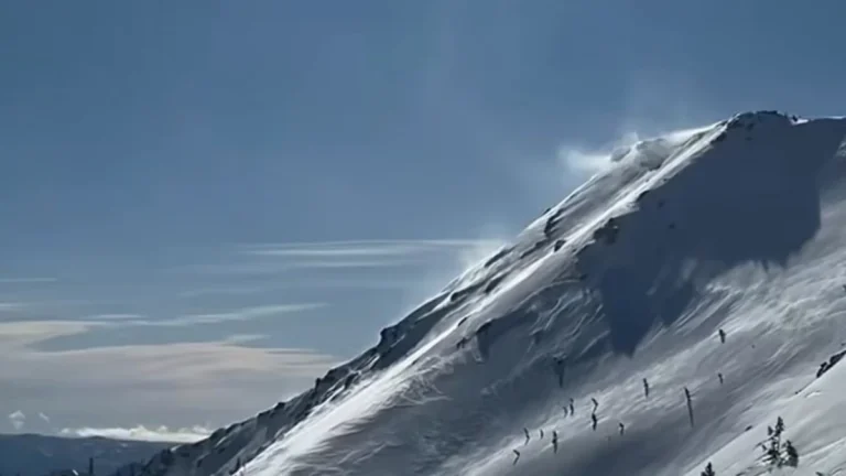 Snow drifting in Olympic Cascades on February 27, 2026