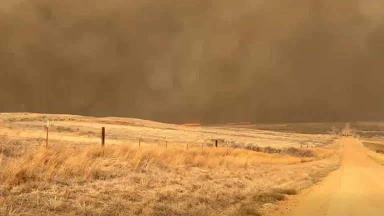 Wildfire in Beaver County on February 18, 2026