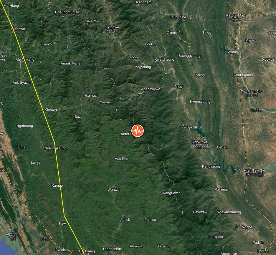 epicenter m5.9 earthquake rakhine magway border region myanmar february 3 2026 bg