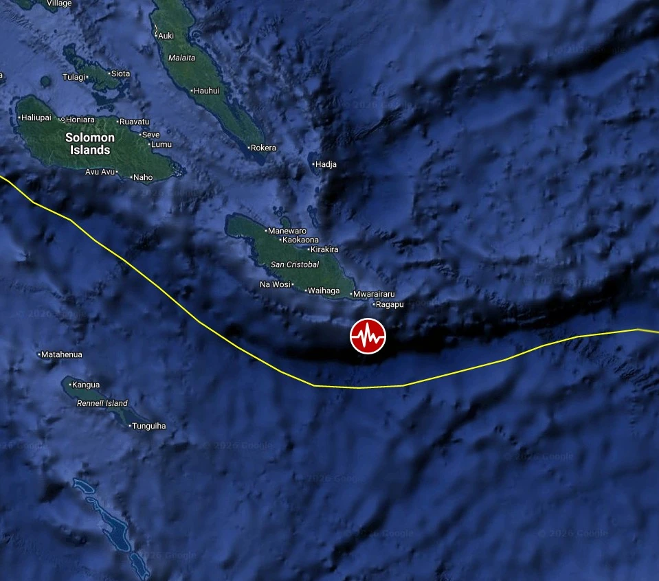 epicenter m6.0 earthquake solomon islands february 21 2026 bg