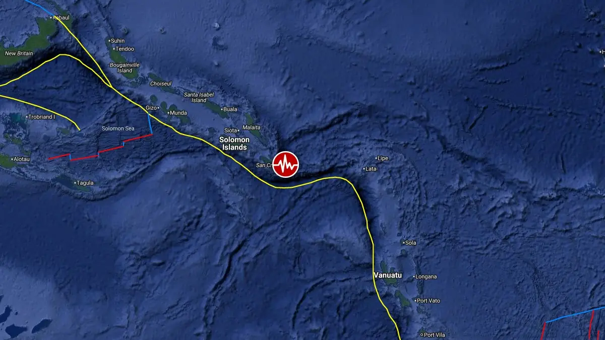 epicenter m6.0 earthquake solomon islands february 21 2026