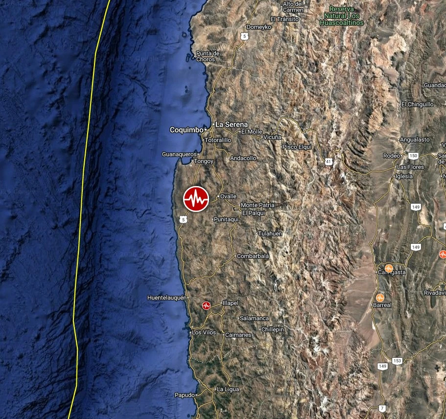 epicenter m6.2 earthquake coquimbo region chile february 12 2026 bg