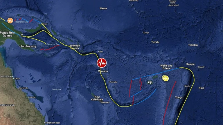 epicenter m6.4 earthquake port olry vanuatu february 14 2026