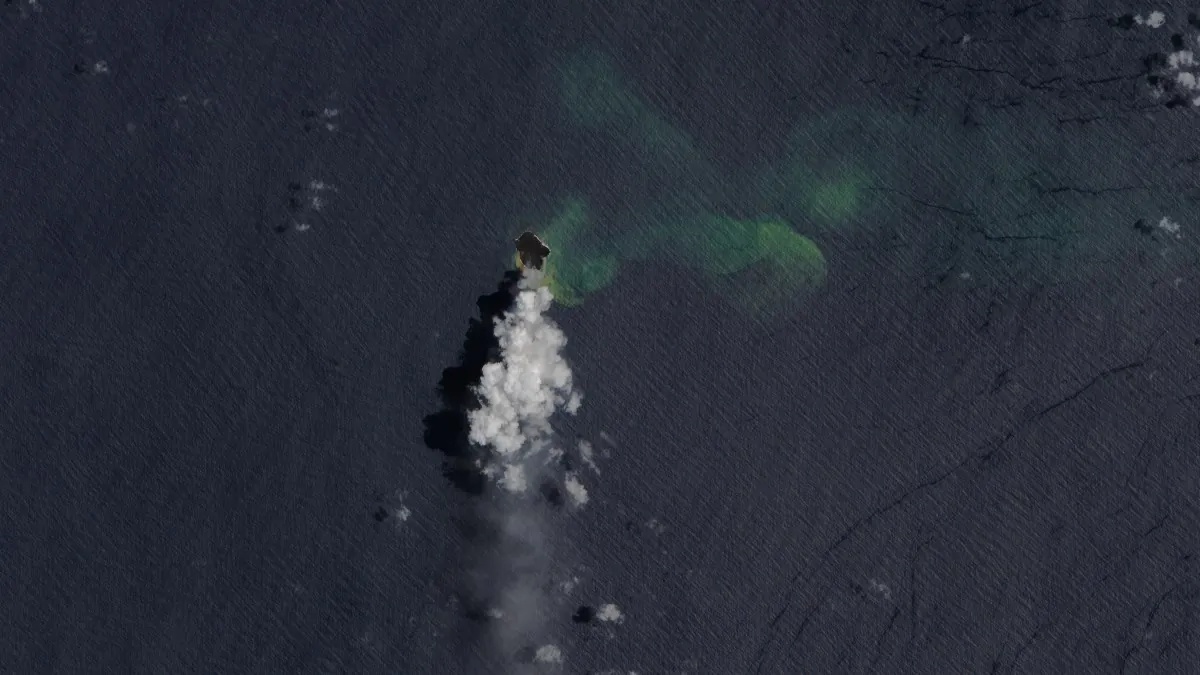 home reef volcano satellite image february 15 2026 sentinel-2