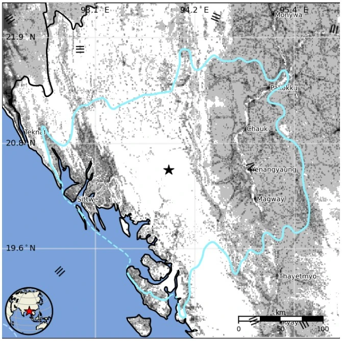 m5.9 earthquake rakhine magway border region myanmar february 3 2026 usgs epe
