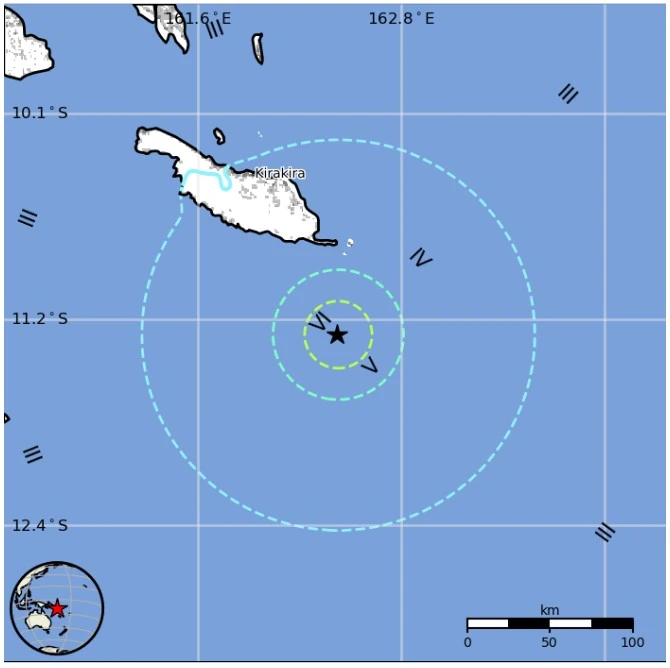 m6.0 earthquake solomon islands february 21 2026 usgs epe