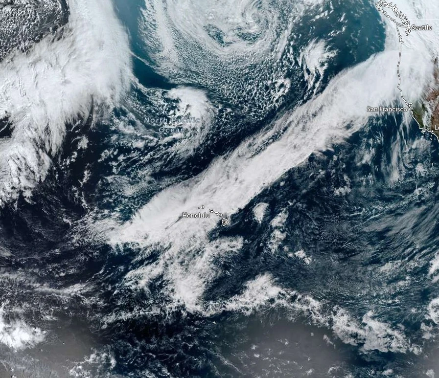 satellite image centered over hawaii 2210 utc february 7 2026