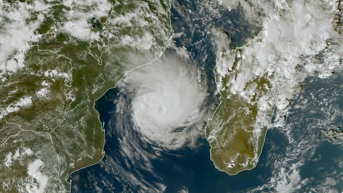 tropical cyclone gezani satellite image at 1340 utc on february 17 2026