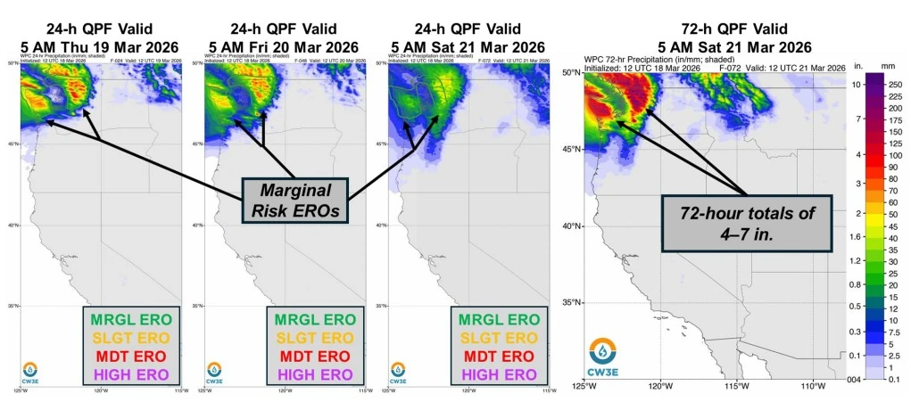 24-hr QPF valid 19 20 21 march 2026