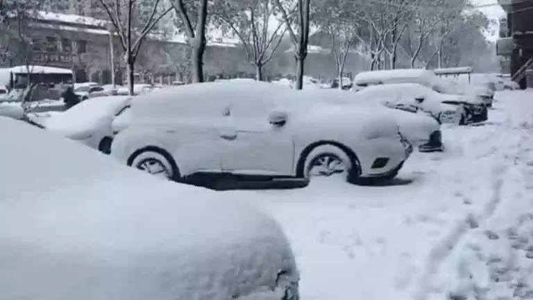Snowfall in China on March 1, 2026