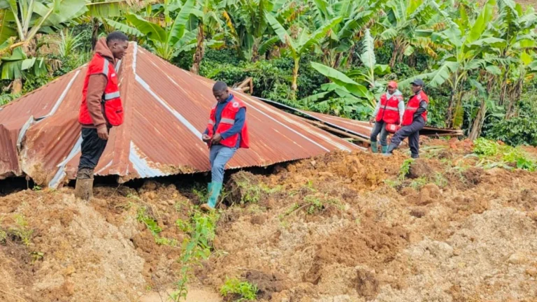 TRCS crews searching victims after landslides in Tanzania on March 26, 2026