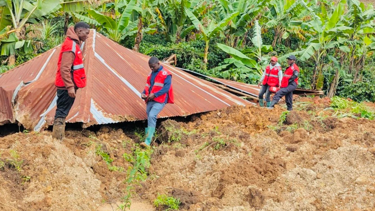 TRCS crews searching victims after landslides in Tanzania on March 26, 2026