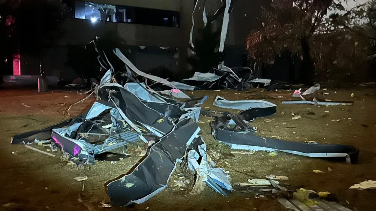 Tornado damage near Tulsa, Oklahoma on March 6, 2026