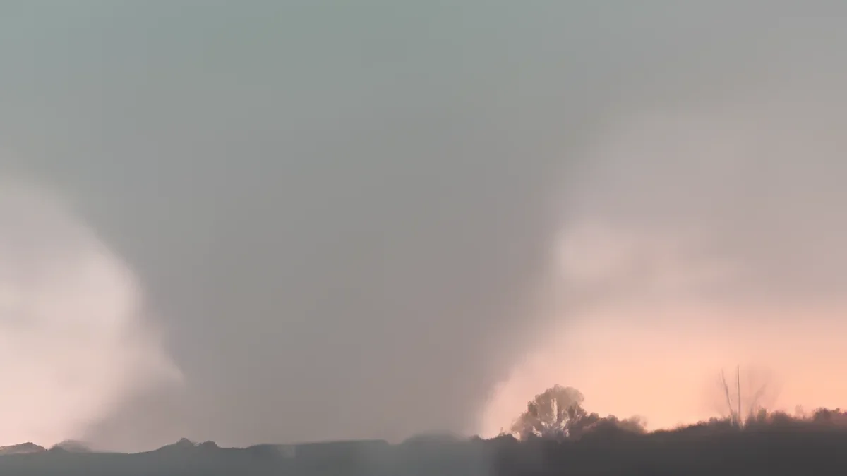 Tornado near Kankakee, Illinois on March 10, 2026