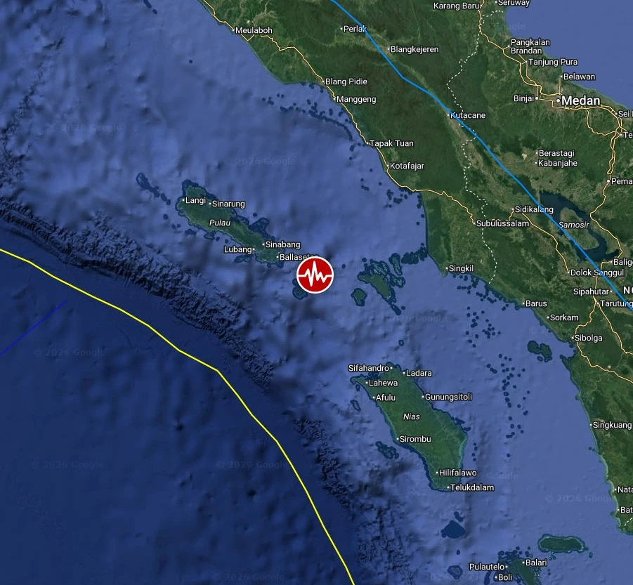 epicenter m6.1 earthquake simeulue indonesia march 3 2026 bg