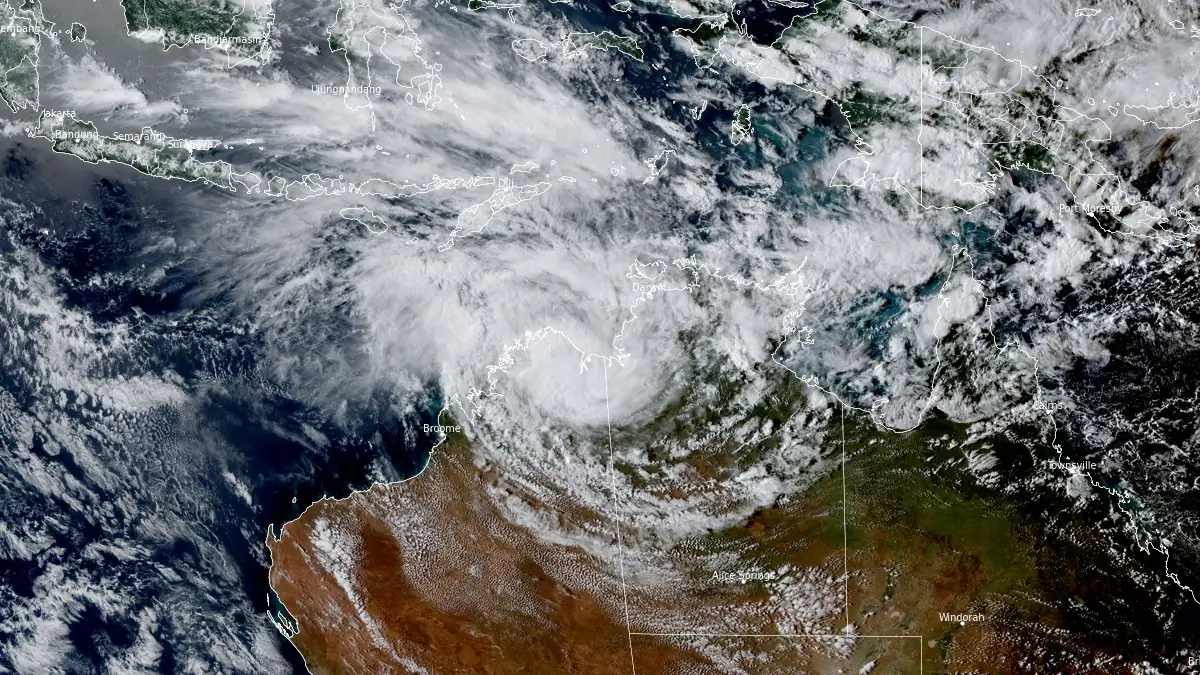 ex-Tropical Cyclone Narelly at 0720 utc on march 23 2026 jma himawari-9
