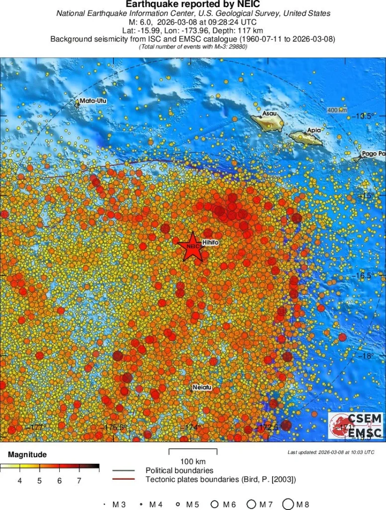 m6.0-earthquake-hihifo-tonga-march-8-2026-emsc-regional-seismicity.
