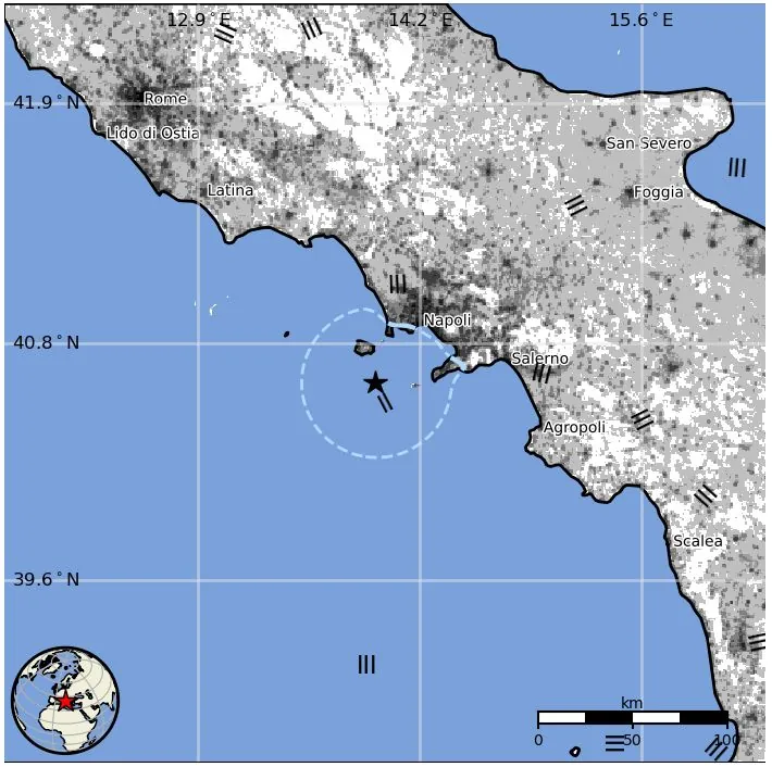 m6.0 earthquake tyrrhenian sea near naples italy march 9 2026 usgs epe