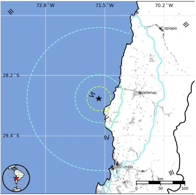 m6.3 earthquake offshore atacama chile march 13 2026 usgs epe