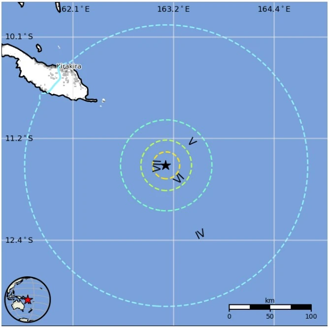 m6.3 earthquake solomon islands march 6 2026 usgs epe