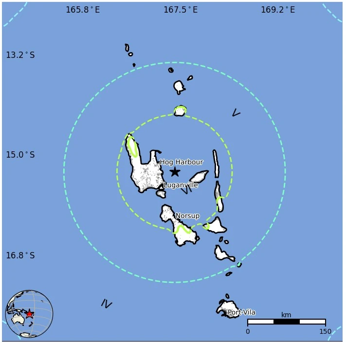 m7.3 earthquake luganville vanuatu march 30 2026 usgs epe