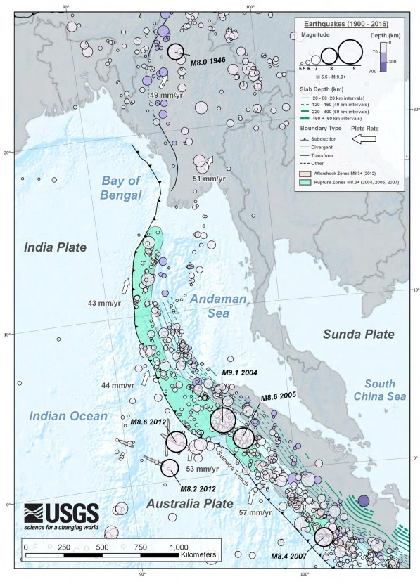 seismotectonics of the sumatra region